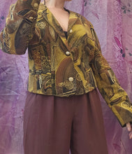 Load image into Gallery viewer, 80s Velvet Whimsical Jacket