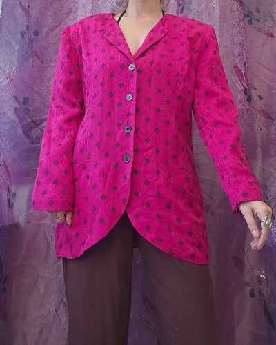 1980s Silk Blazer