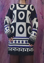 Load image into Gallery viewer, 1980s Abstract longline Jumper