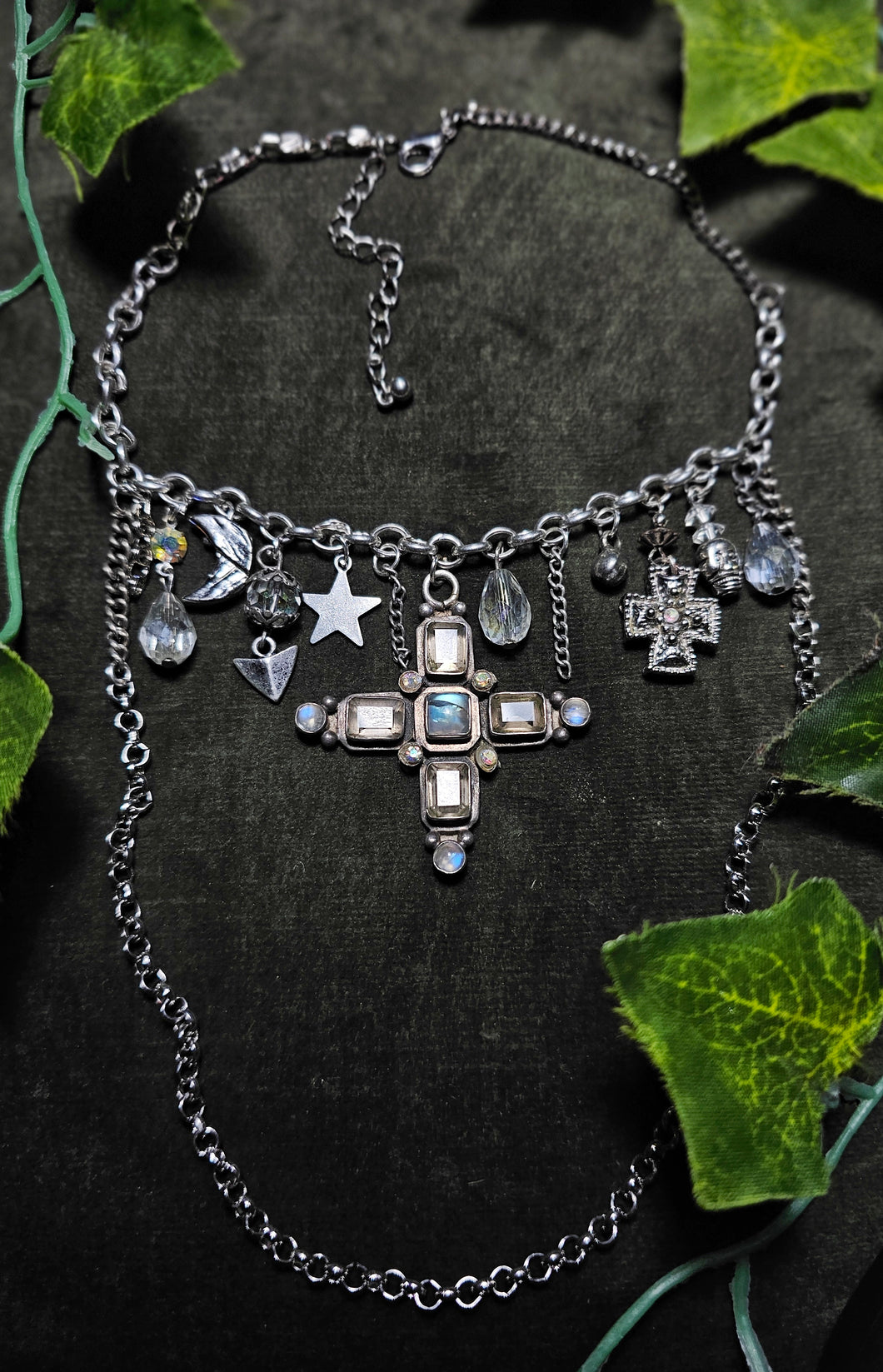 'Moonstone' Treasure Charm Choker