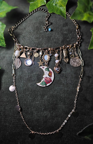 'Fairy Moon' Treasure Charm Choker