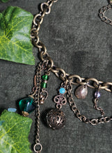 Load image into Gallery viewer, &#39;Green Heart&#39; Treasure Charm Choker
