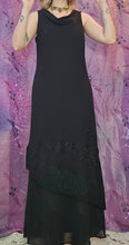 Load image into Gallery viewer, 90s Fringe Cowl Neck Dress