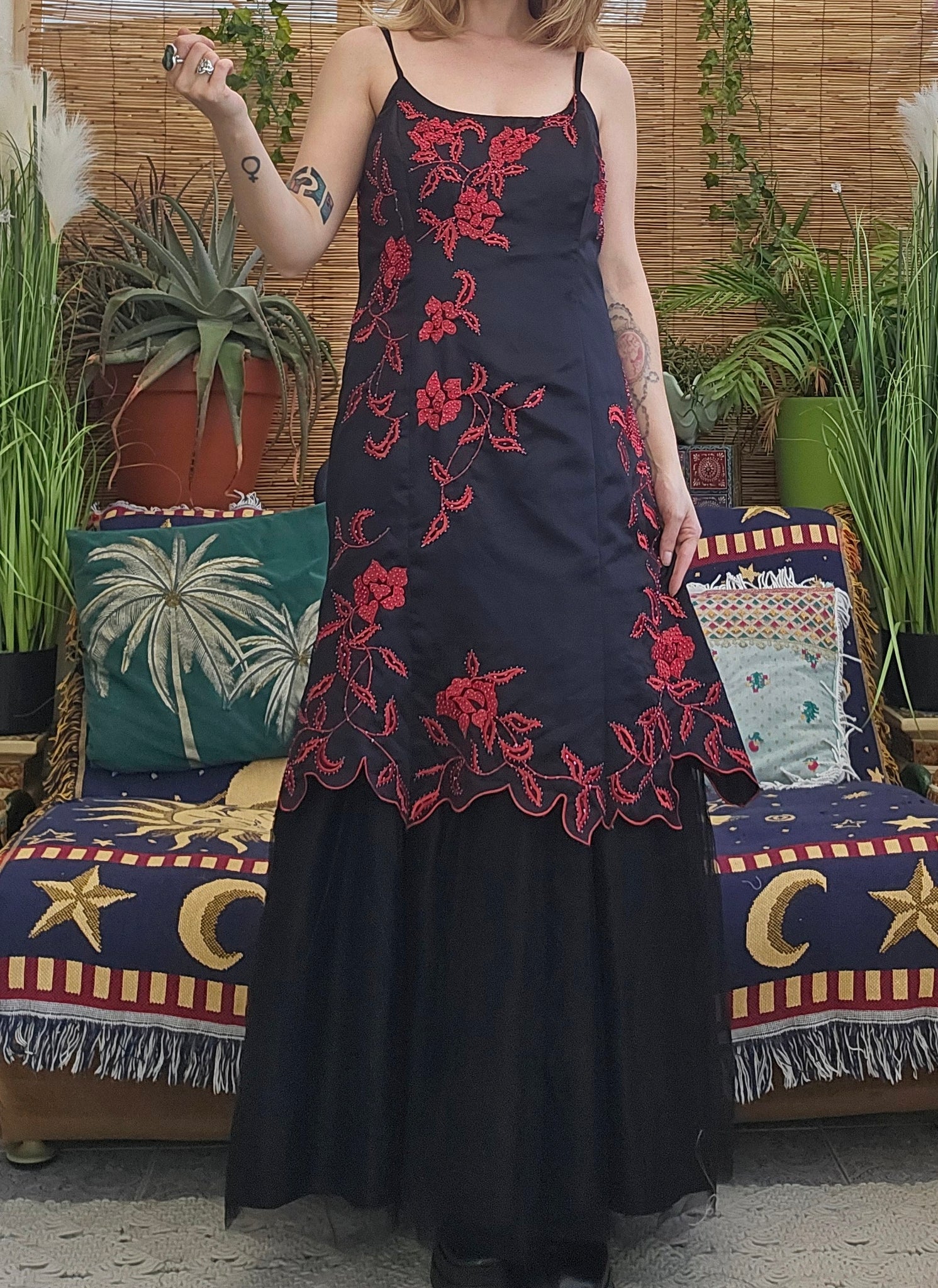90s Gothic Prom Dress – VintageHeartsUK