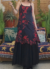 Load image into Gallery viewer, 90s Gothic Prom Dress