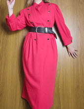 Load image into Gallery viewer, 80s Pleated Blazer Dress