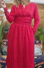 Load image into Gallery viewer, 80s Silk Peplum Dress