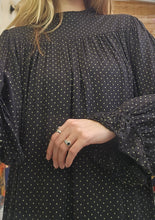 Load image into Gallery viewer, 80s Polka Dot Smock Dress