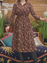 Load image into Gallery viewer, 70s Autumnal Dress