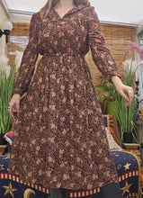 Load image into Gallery viewer, 70s Autumnal Dress