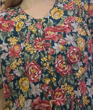 Load image into Gallery viewer, 80s Floral Print Blouse