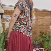 Load image into Gallery viewer, 80s Floral Print Blouse