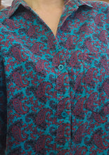 Load image into Gallery viewer, 70s Paisley Flannel Shirt