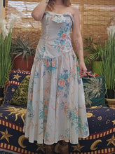 Load image into Gallery viewer, 80s Boned Spring Dress