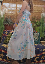 Load image into Gallery viewer, 80s Boned Spring Dress