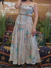 Load image into Gallery viewer, 80s Boned Spring Dress
