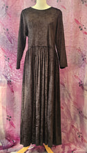Load image into Gallery viewer, 90s Black Whimsigoth Dress