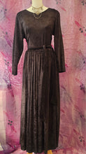 Load image into Gallery viewer, 90s Black Whimsigoth Dress