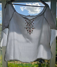 Load image into Gallery viewer, Y2K Cotton Peasant Blouse