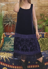 Load image into Gallery viewer, Y2K Velvet Fringe Dress