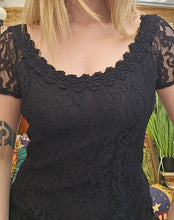 Load image into Gallery viewer, 80s Scoop Neck Dress