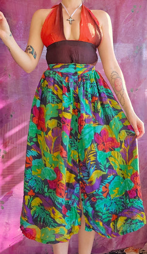 90s Vibrant Cotton Skirt