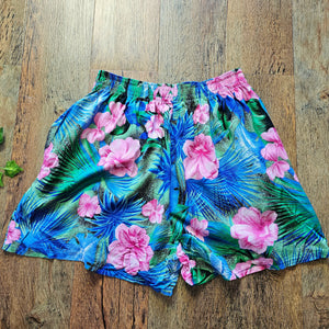 90s High Waisted Floral Shorts