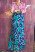 Load image into Gallery viewer, 1970s Rose Maxi Skirt