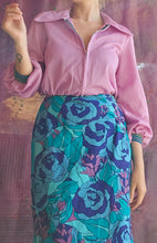Load image into Gallery viewer, 1970s Rose Maxi Skirt