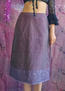 Y2K Iridescent Midi Skirt