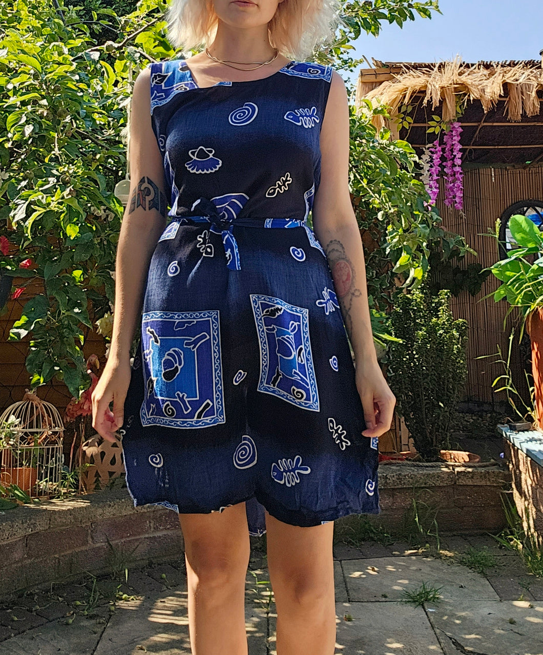 90s Ocean Mini Dress