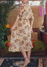 Load image into Gallery viewer, 80s Cottage Core Midi Dress