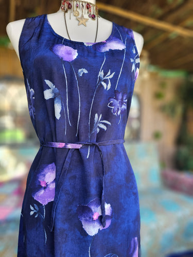 90s Floral Midi Dress