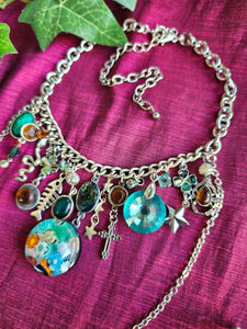 'Summer Pond' Treasure Charm Choker