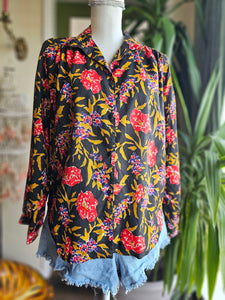 90s Contrast Blouse