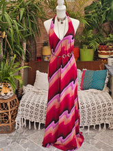 Load image into Gallery viewer, Y2K Trippy Halterneck Maxi
