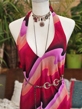 Load image into Gallery viewer, Y2K Trippy Halterneck Maxi