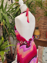 Load image into Gallery viewer, Y2K Trippy Halterneck Maxi