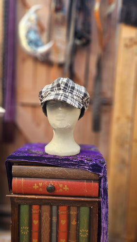 Vintage Plaid Baker Boy Hat