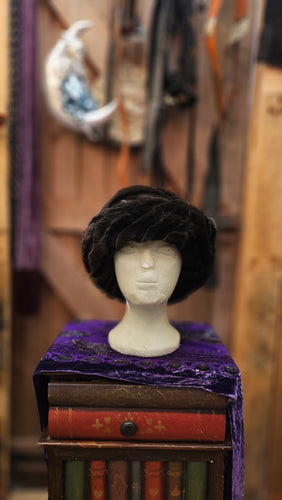 90s Brown Faux Fur Hat