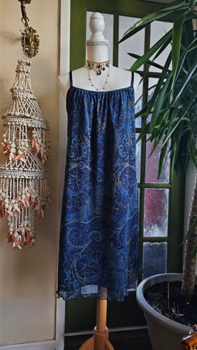 Y2K Paisley Mesh Dress
