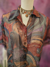 Load image into Gallery viewer, 90s Sheer Whimsical Blouse