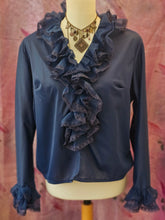 Load image into Gallery viewer, 70s Nylon Whimsigoth Blouse