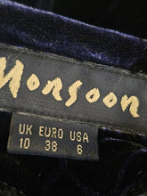 Load image into Gallery viewer, 90s Velvet Monsoon Dress