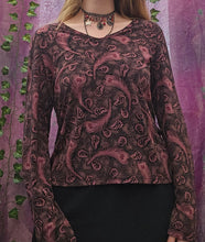 Load image into Gallery viewer, Y2K Peacock Print Top