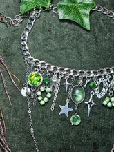 Load image into Gallery viewer, 'Green Glass' Treasure Charm Choker