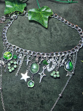Load image into Gallery viewer, 'Green Glass' Treasure Charm Choker
