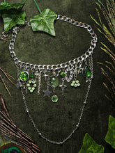 Load image into Gallery viewer, 'Green Glass' Treasure Charm Choker