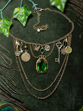 Load image into Gallery viewer, 'Green Goddess' Treasure Charm Choker