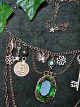 Load image into Gallery viewer, 'Green Goddess' Treasure Charm Choker